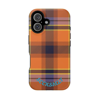 Orange Sickle Plaid  Phone Case for Apple
