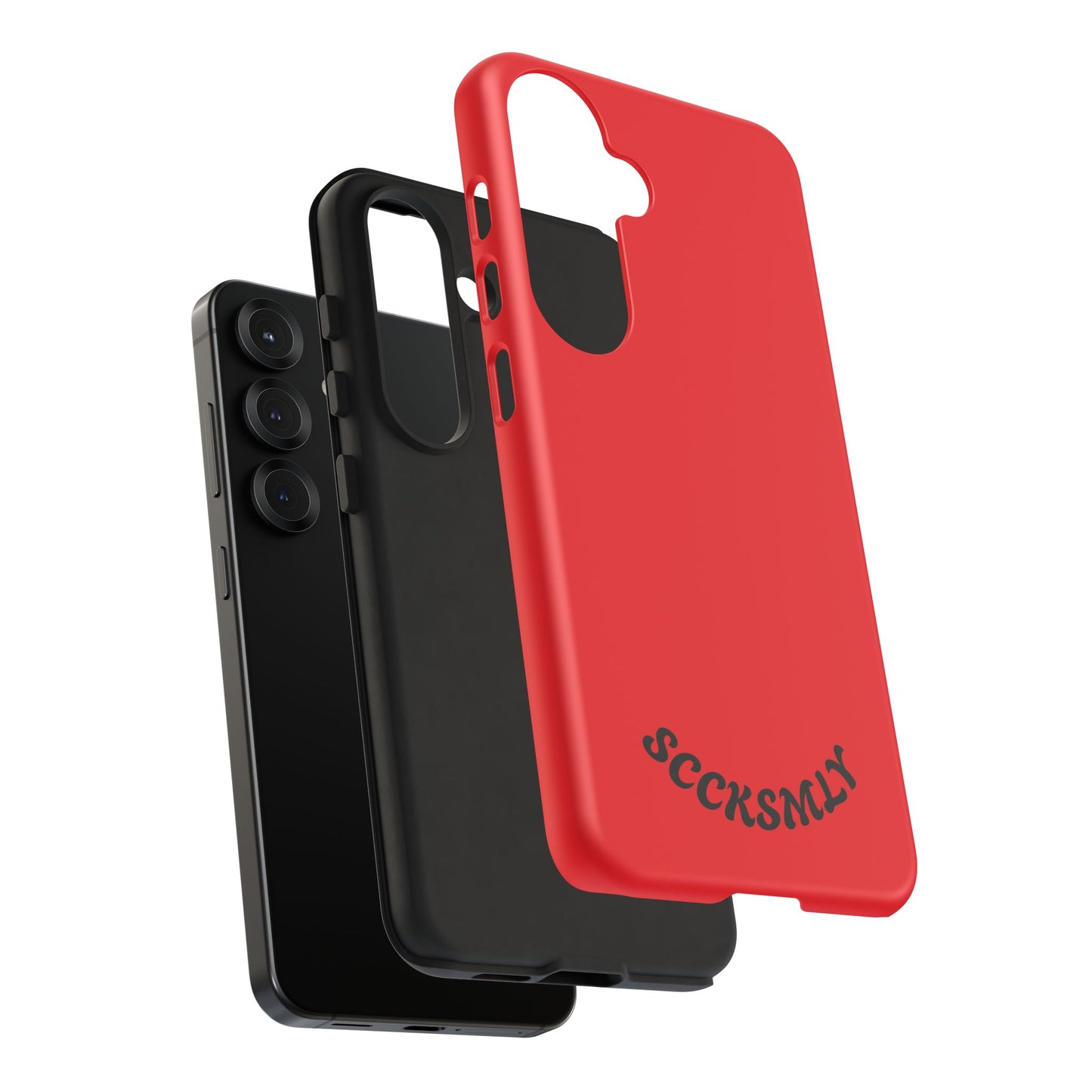 SOLID Screaming Red Tough Case for Samsung