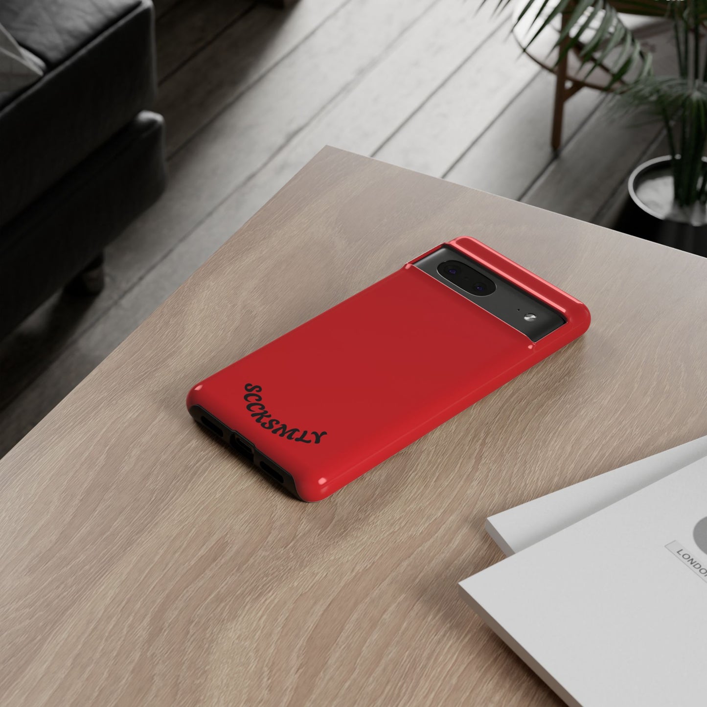 SOLID Screaming Red Tough Casee for Google Pixel