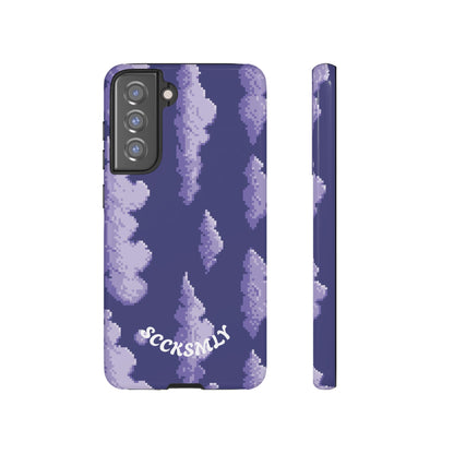 Lilac Pixel Cloud Tough Phone Case for Samsung