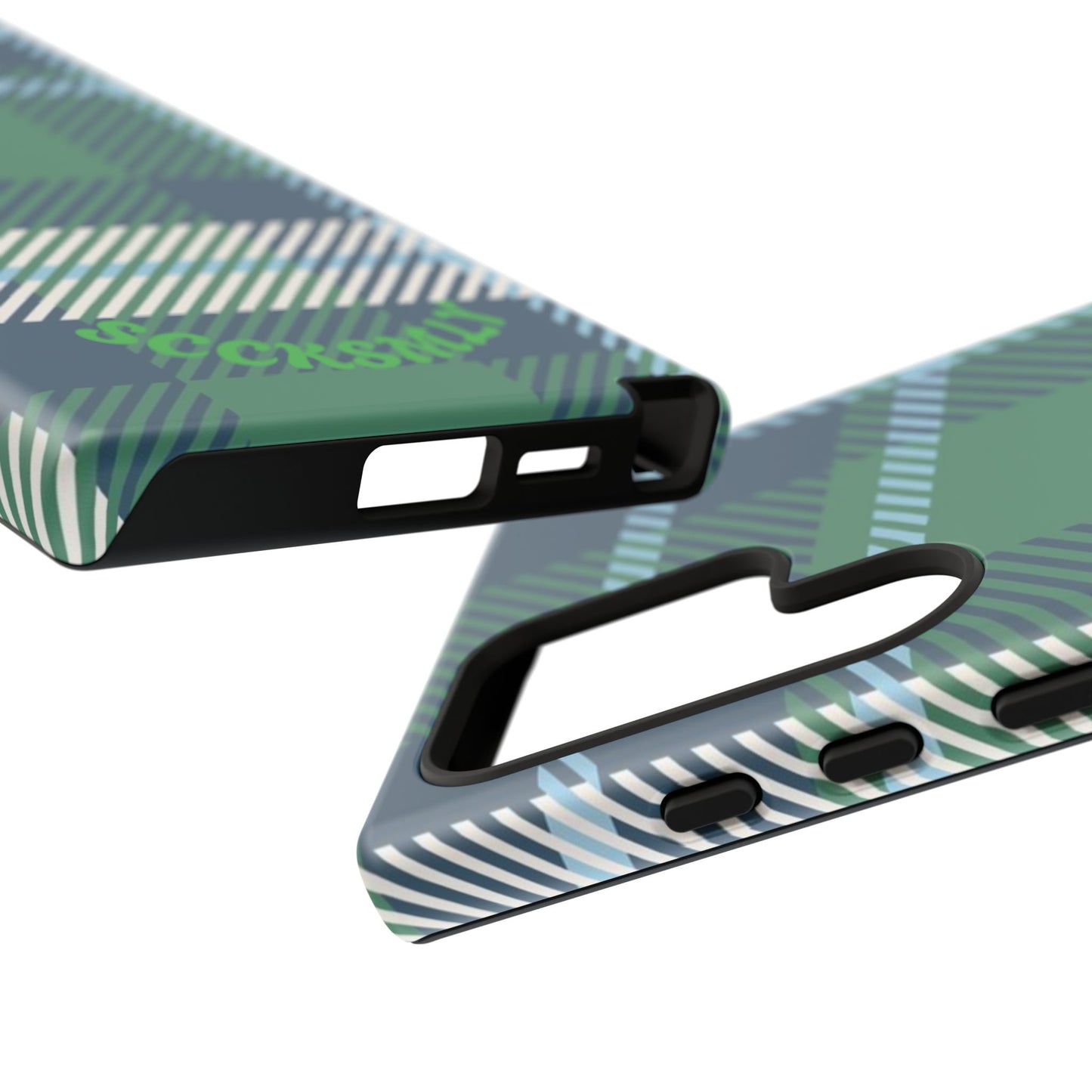 Earth and Sky Plaid Tough Phone Case for Samsung