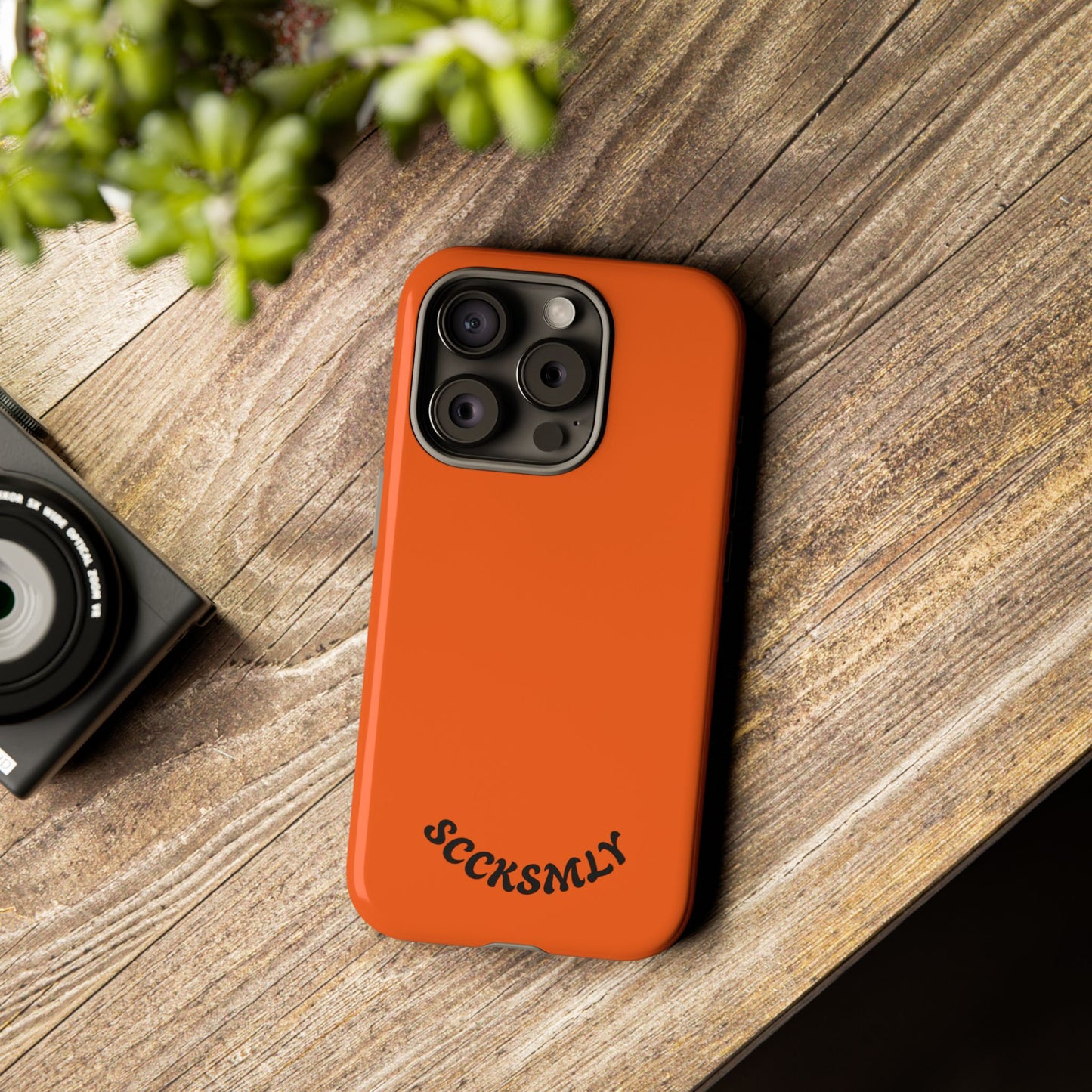 SOLID Tangerine Tough Case for Apple