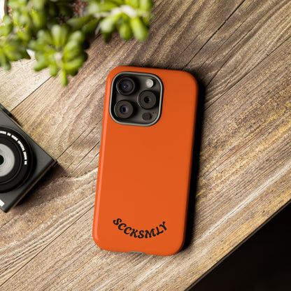 SOLID Tangerine Tough Case for Apple