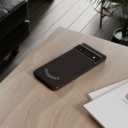 SOLID Espresso Mint Tough Phone Case for Google Pixel