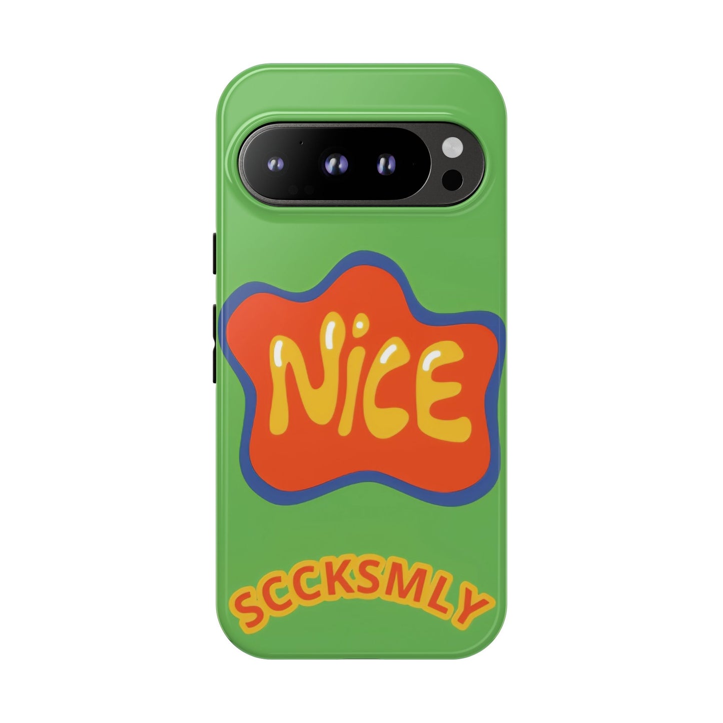Green "NICE" Tough Phone Case for Google Pixel