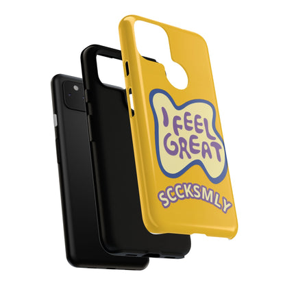 Yellow "I FEEL GREAT" Tough Phone Case for Google Pixel