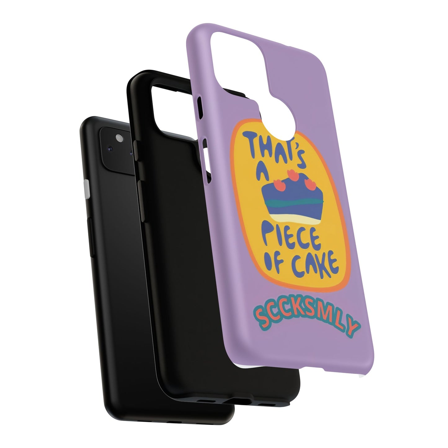 Light Purple "THAT'S A PIECE OF CAKE" Tough Phone Case for Google Pixel