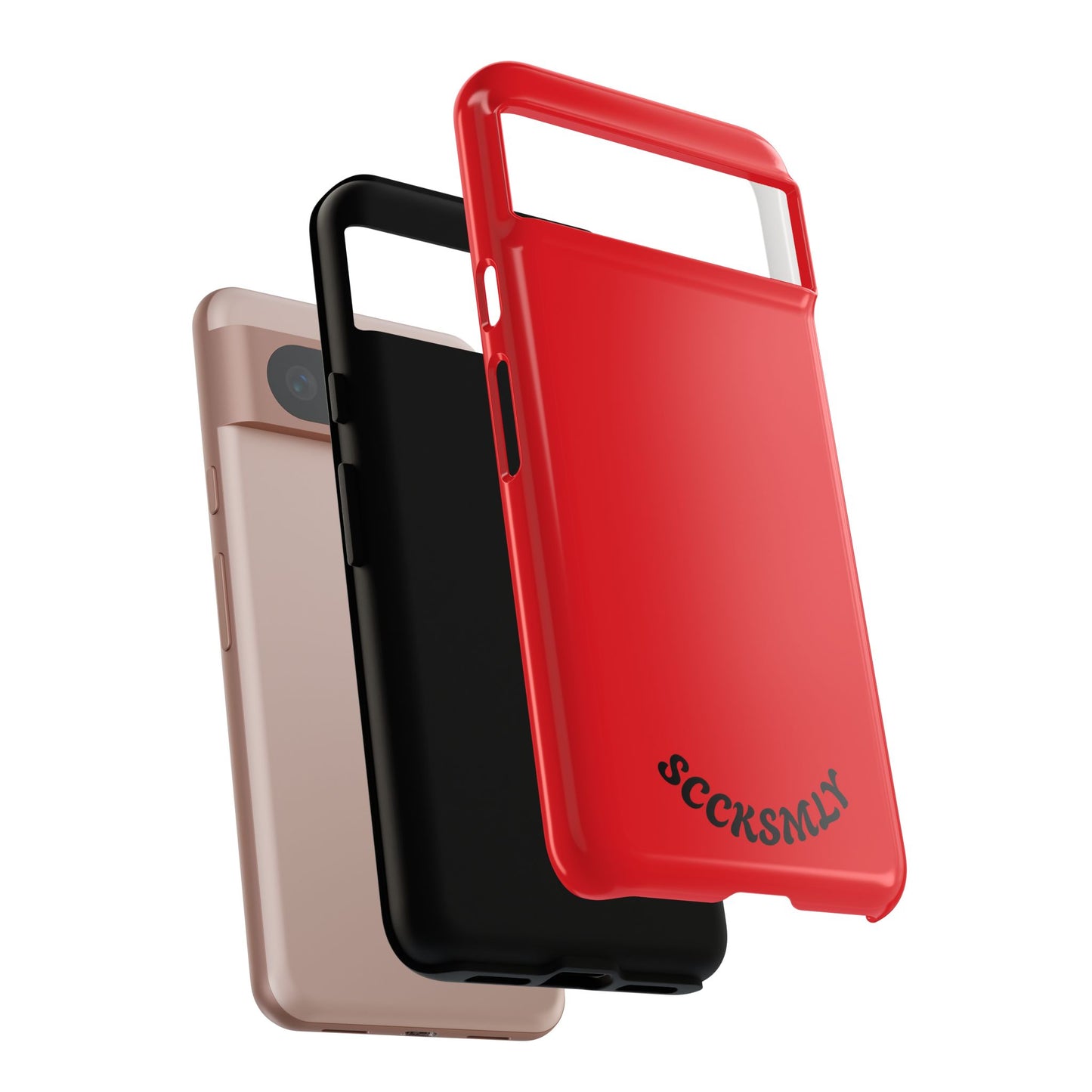 SOLID Screaming Red Tough Casee for Google Pixel