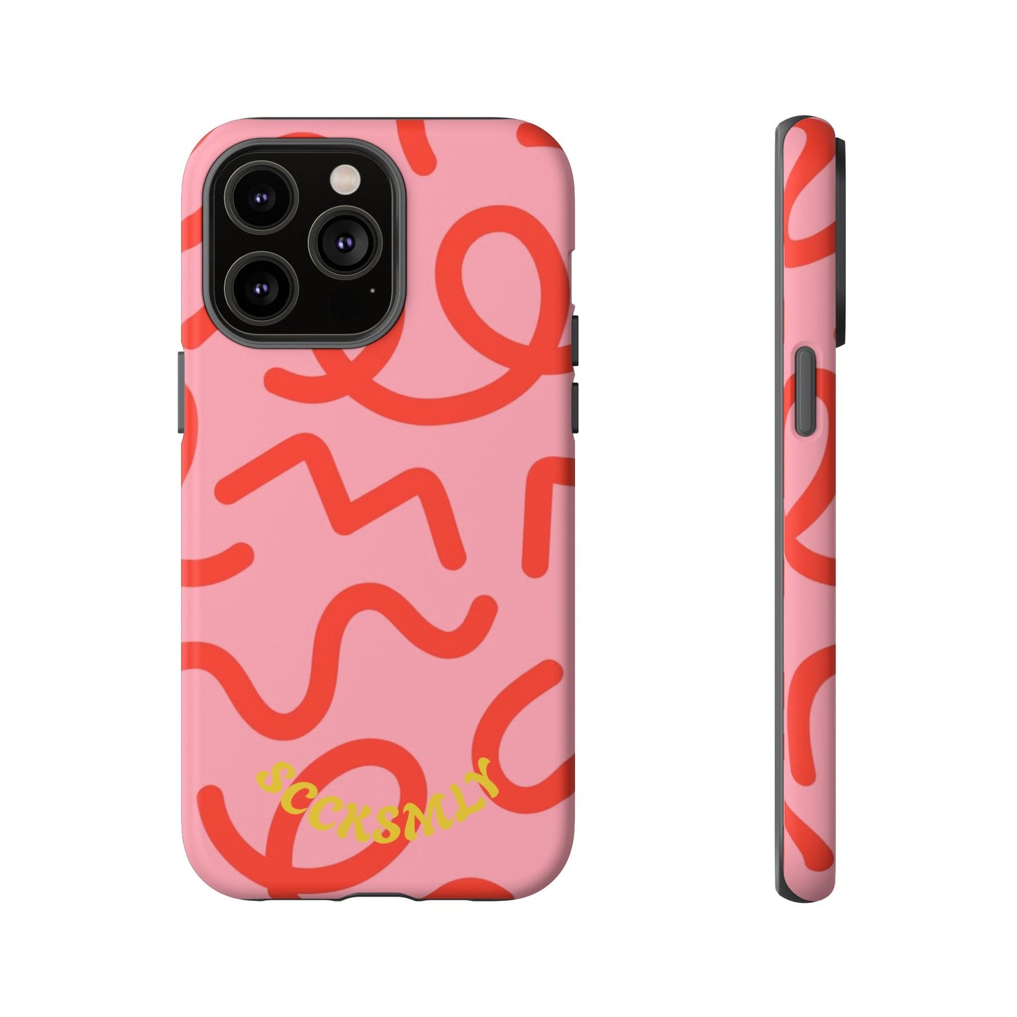 Red Candy Swirls Tough Case for Apple