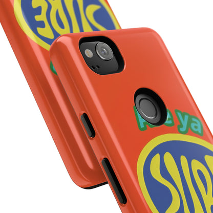 Orange "ARE YA SURE" Tough Phone Case for Google Pixel