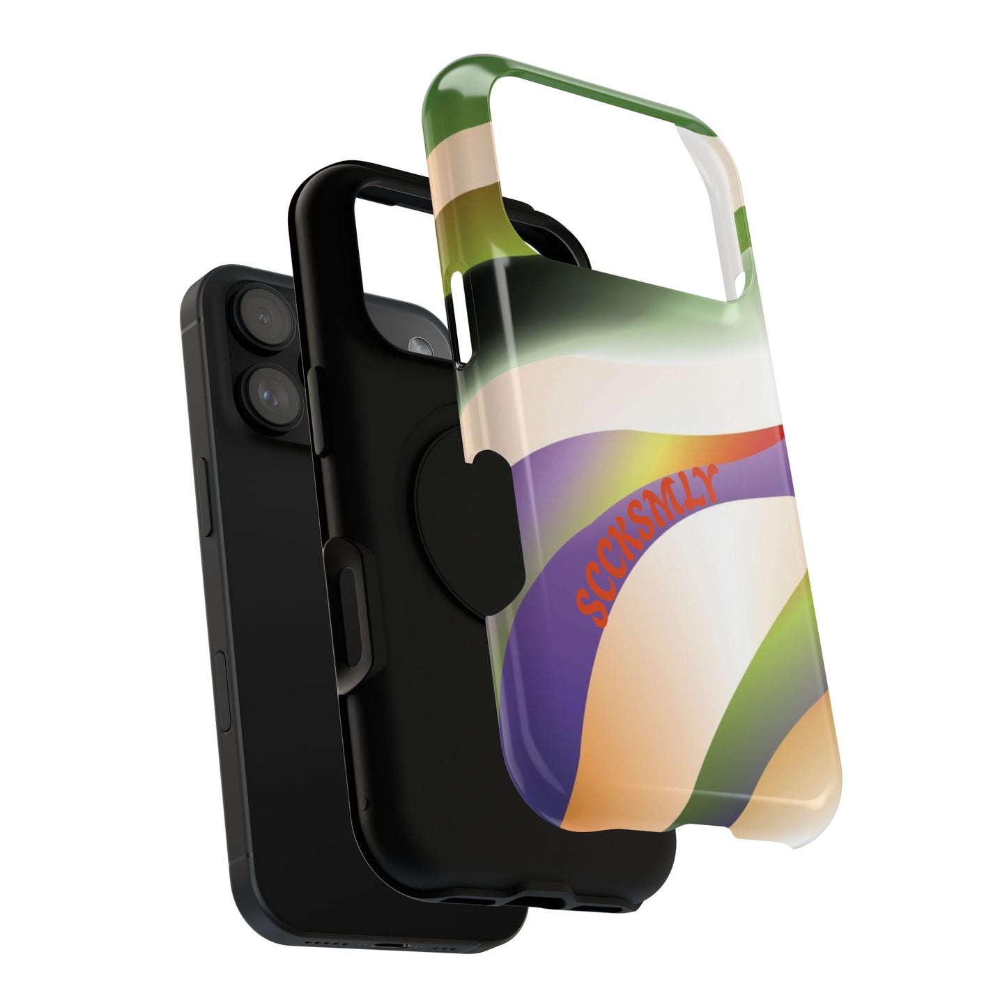 Green Waves Phone Case for Apple