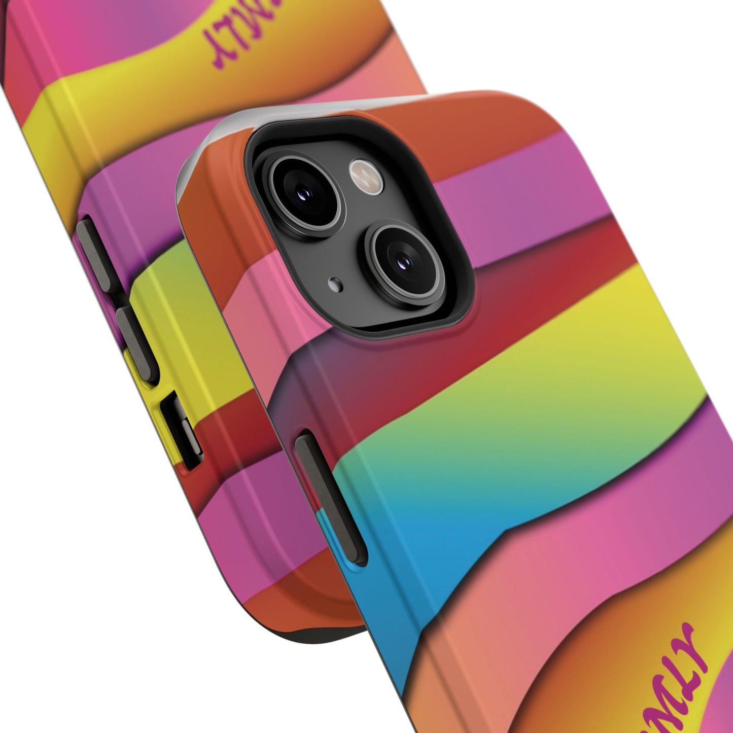 Modern Retro Rainbow Phone Case for "IOS or Apple"