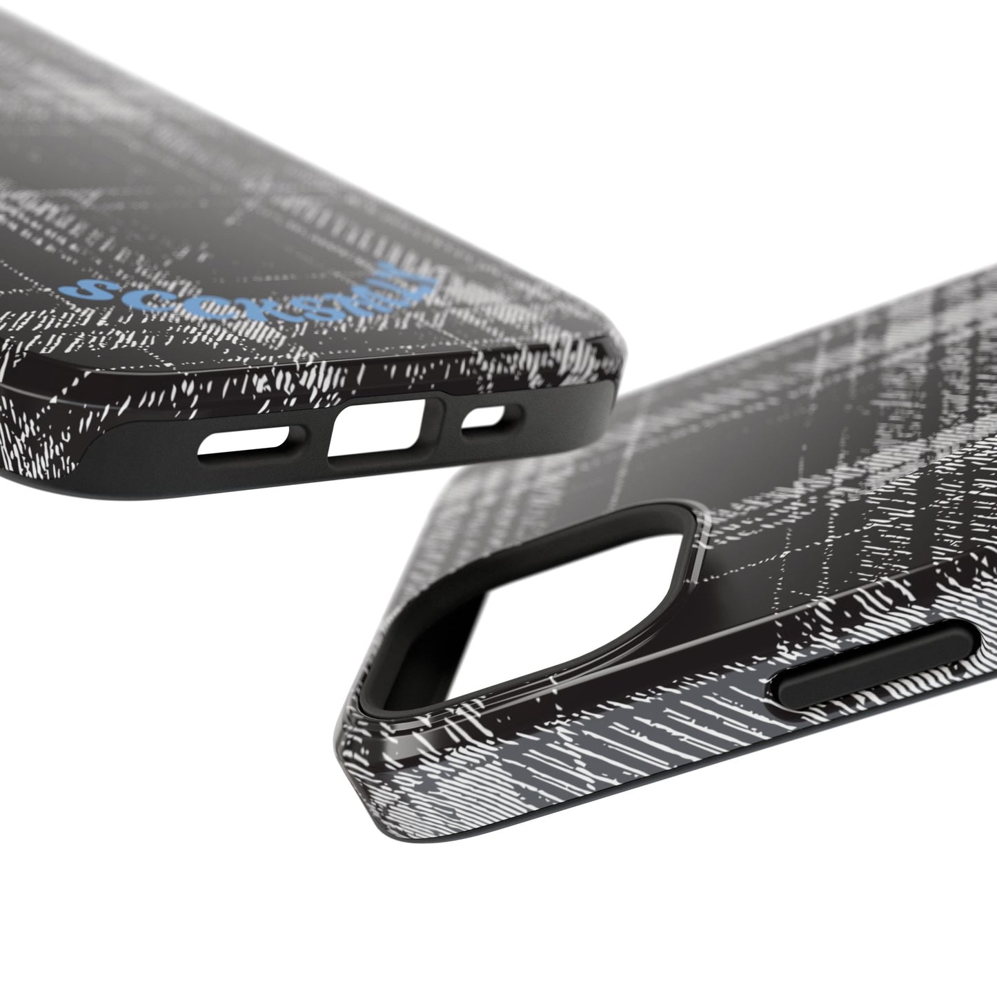 Smoky Grungy Plaid Phone Case for Apple