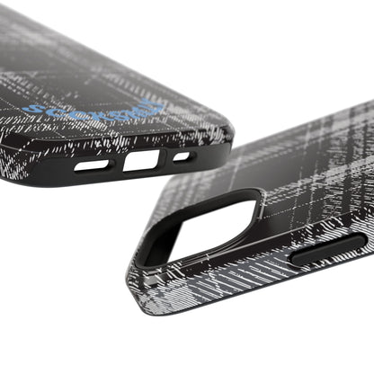 Smoky Grungy Plaid Phone Case for Apple