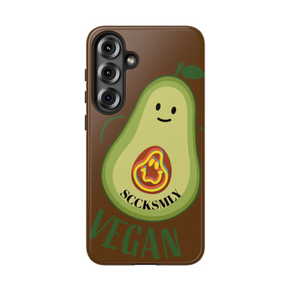 Playful Vegan Avocado Phone Case for Samsung