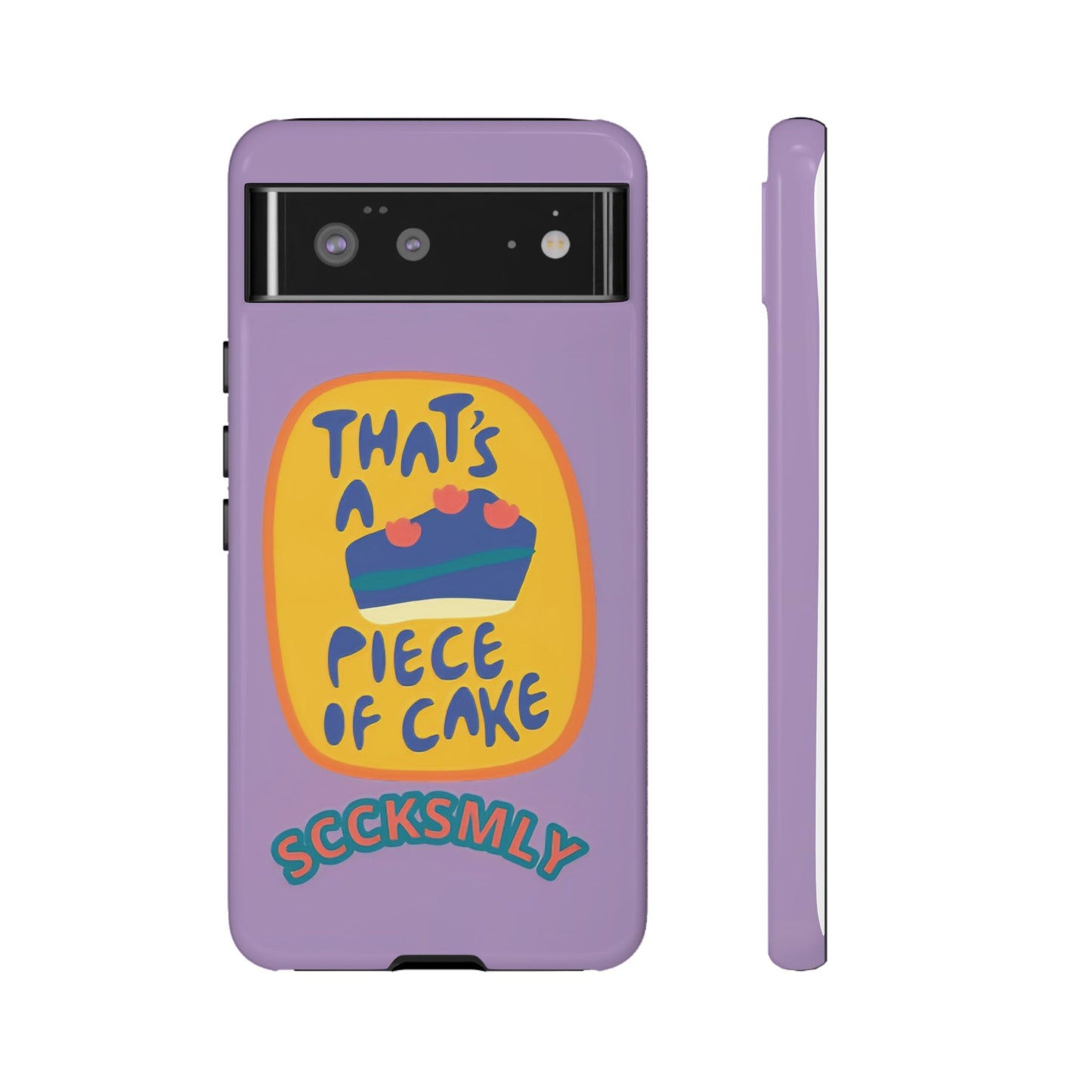 Light Purple "THAT'S A PIECE OF CAKE" Tough Phone Case for Google Pixel