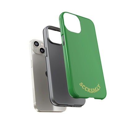 SOLID Green Grin Tough Case for Apple