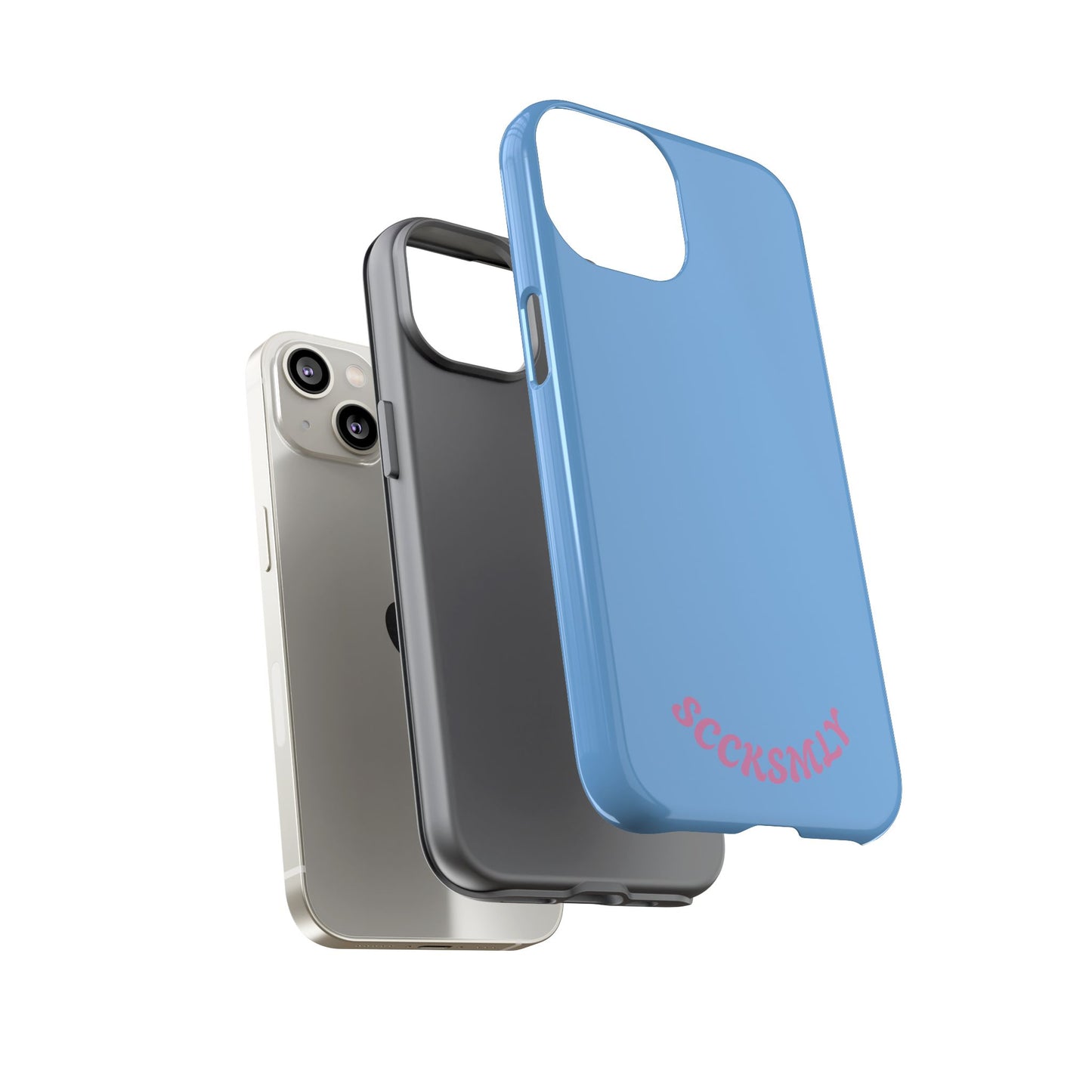 SOLID Blue Candie Tough Case for Apple