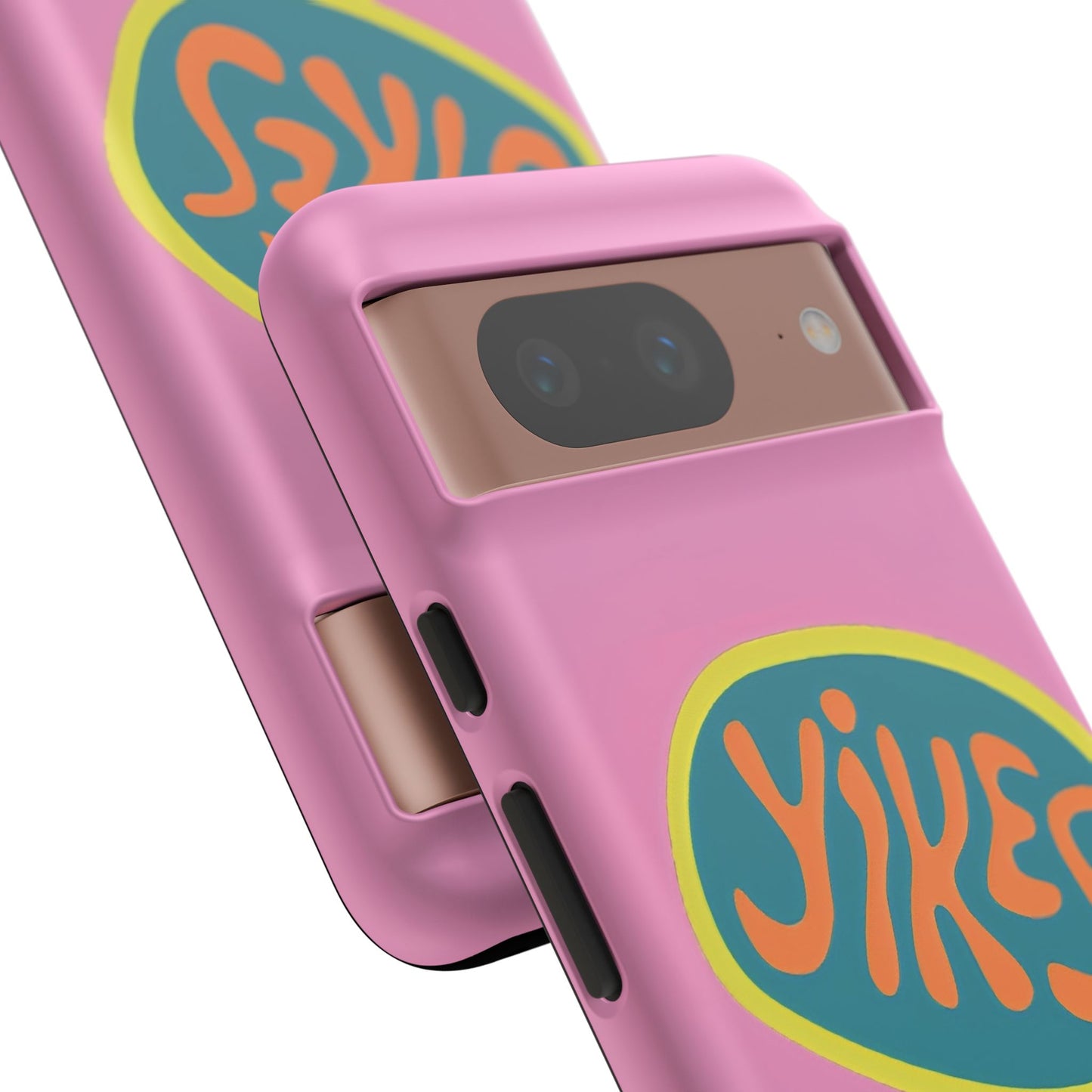 Pink "YIKES" Tough Phone Case for Google Pixel