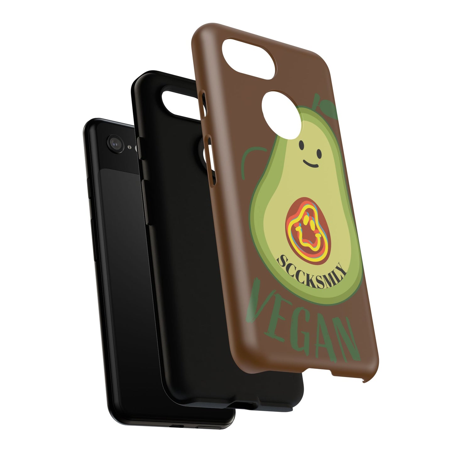 "Google Pixel" Playful Vegan Avocado Phone Case - Tough, Durable Protection with a Fun Design