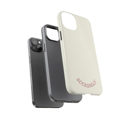 Sweet Oat Milk Tough Phone Case for Apple