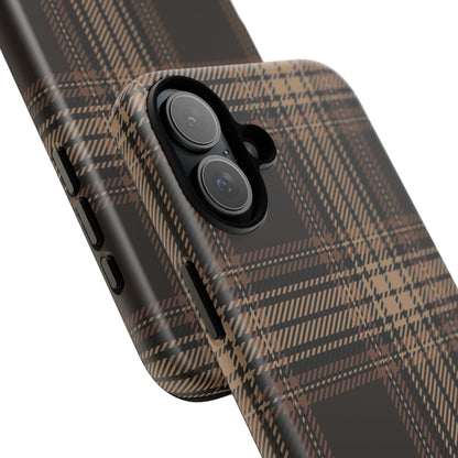 Brown Bread Plaid Tough Phone Case for Apple