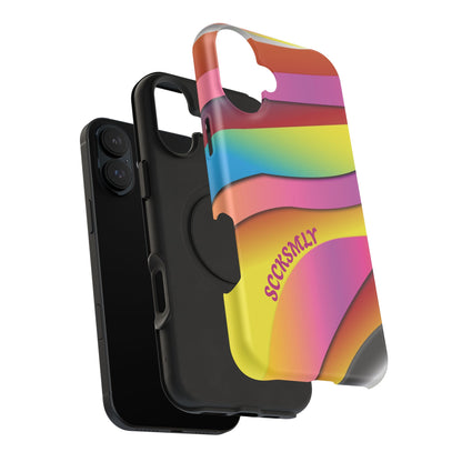 Modern Retro Rainbow Phone Case for Apple