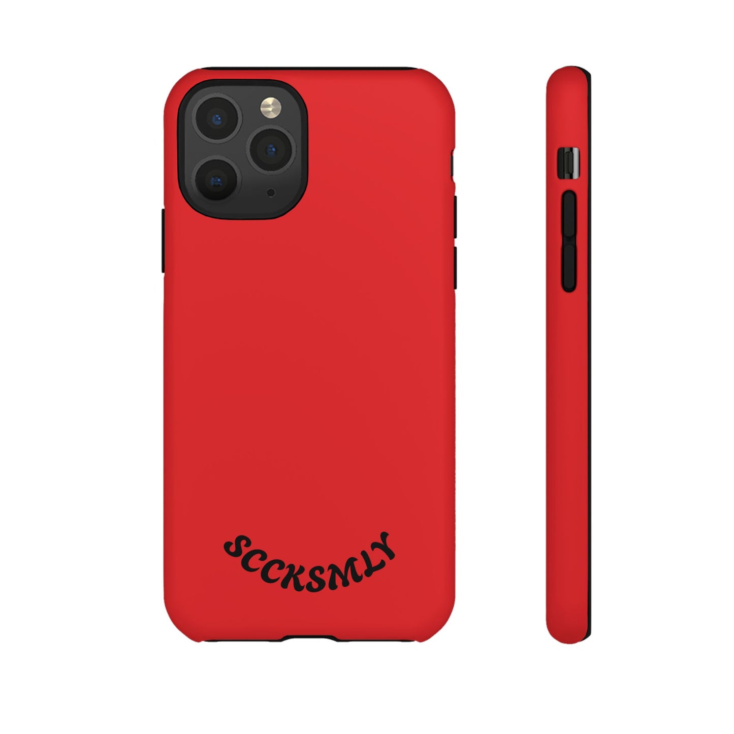 SOLID Screaming Red Tough Case for Apple