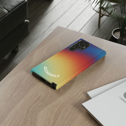 Faded Sunset Aura Tough Phone Case for Samsung