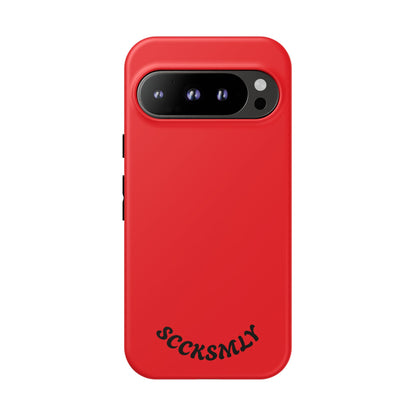 SOLID Screaming Red Tough Casee for Google Pixel