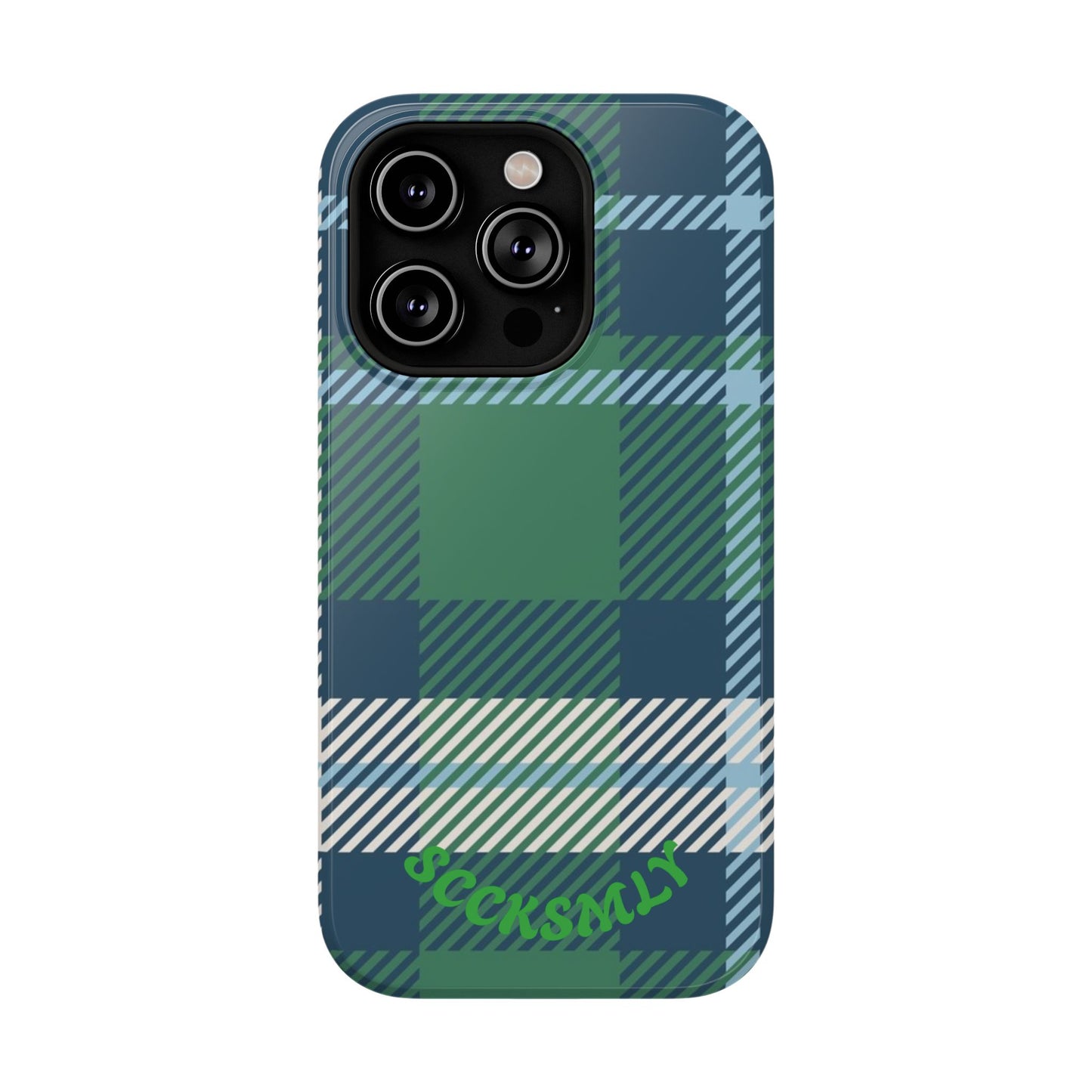 Earth and Sky Plaid Phone Case for Apple