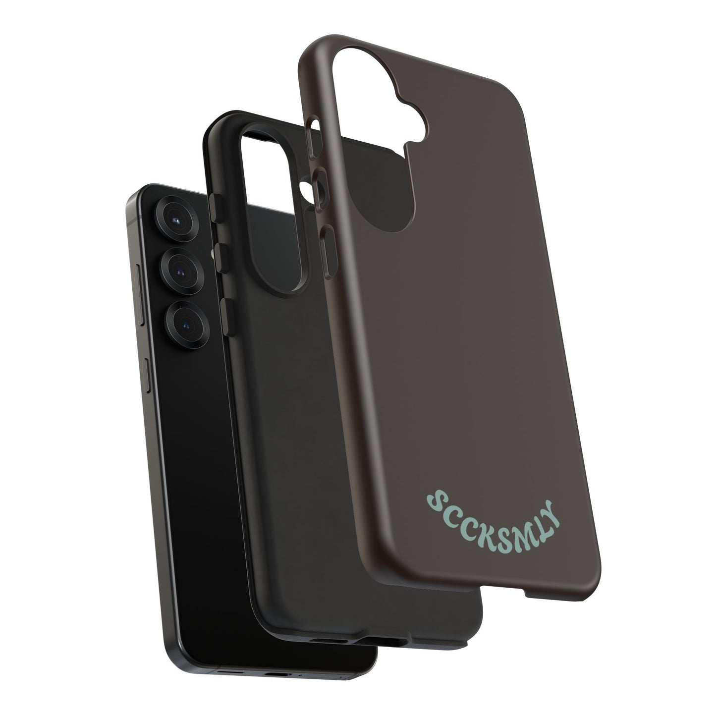SOLID Espresso Mint Tough Phone Case for Samsung