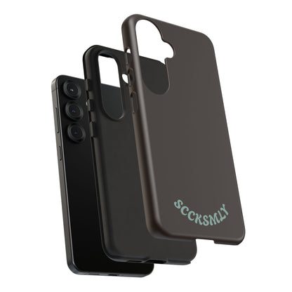 SOLID Espresso Mint Tough Phone Case for Samsung