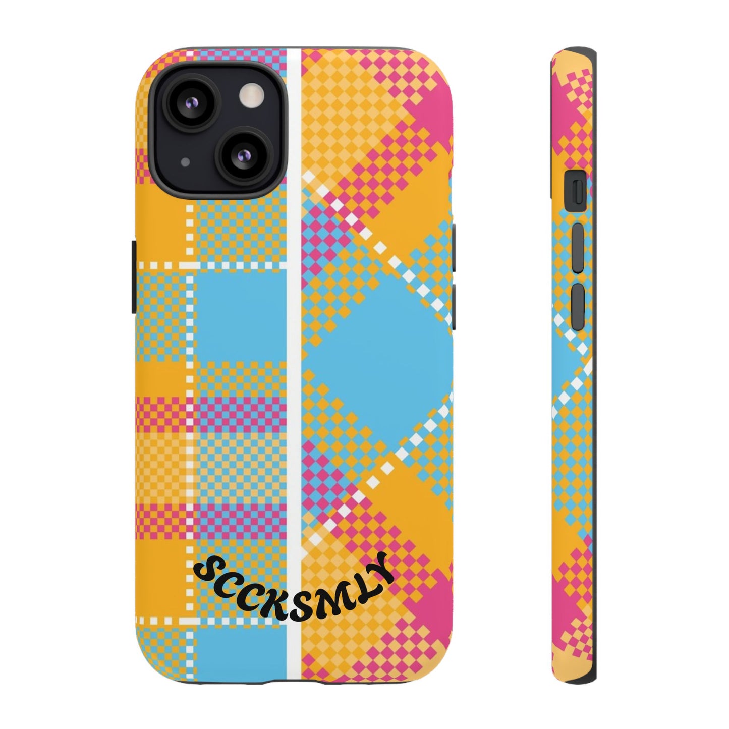 Pattern Punch Phone Case for Apple