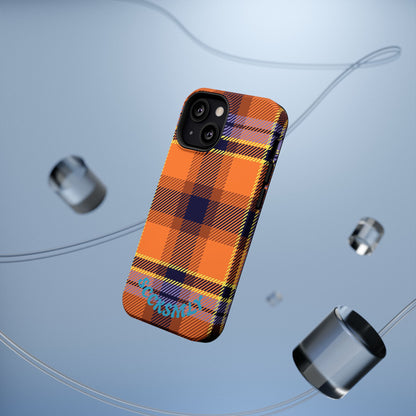 Orange Sickle Plaid  Phone Case for Apple