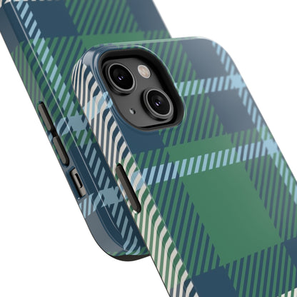Earth and Sky Plaid Phone Case for Apple