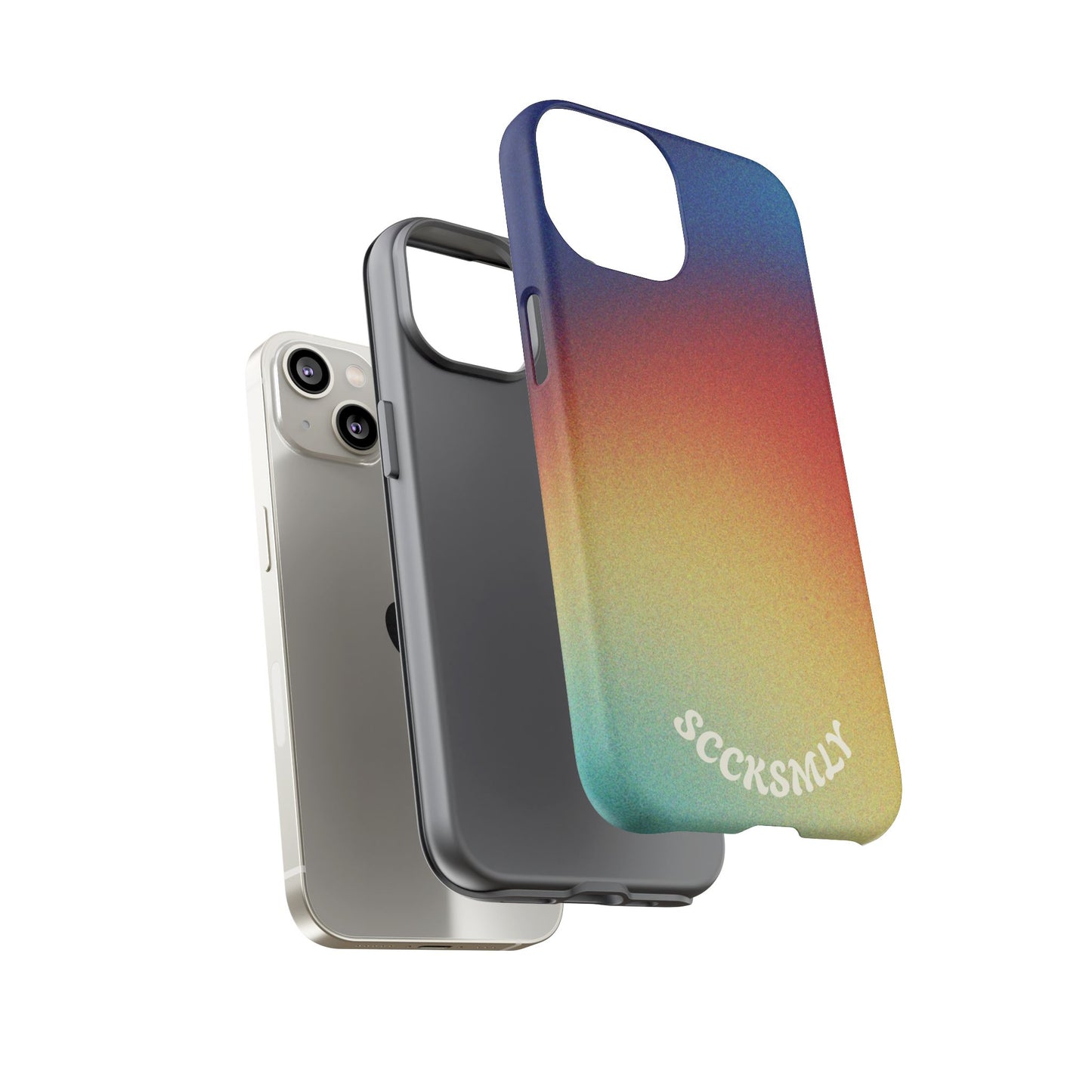 Faded Sunset Aura Tough Phone Case for Apple