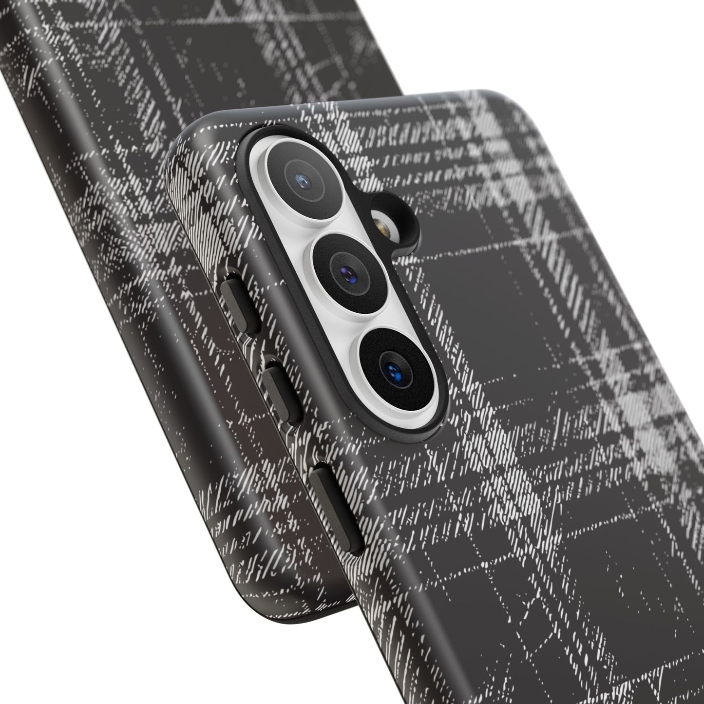 Smoky Grungy Plaid Phone Case for Samsung