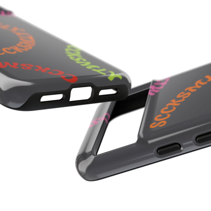 Y2K Wavy Script Tough Case for Google Pixel- Gray