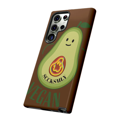 Playful Vegan Avocado Phone Case for Samsung