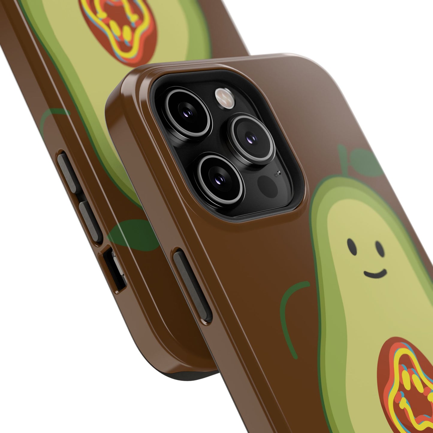 "IOS or Apple" Playful Vegan Avocado Phone Case - Tough, Durable Protection with a Fun Design