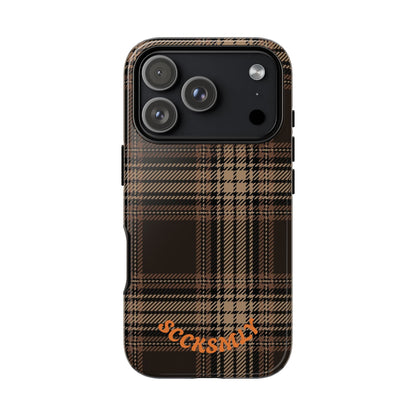 Brown Bread Plaid Tough Phone Case for Apple