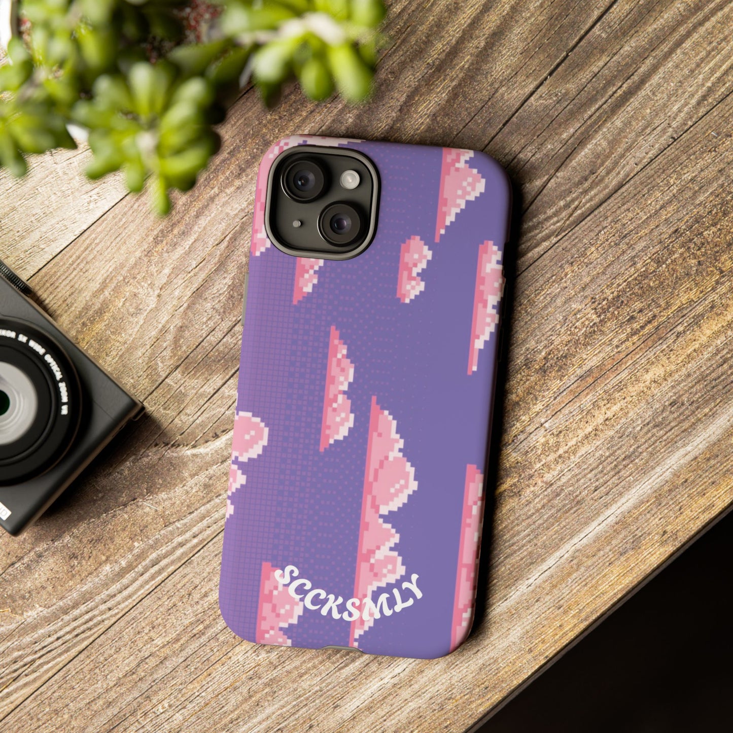 Purple Cotton Candy Sky Tough Phone Case for Apple