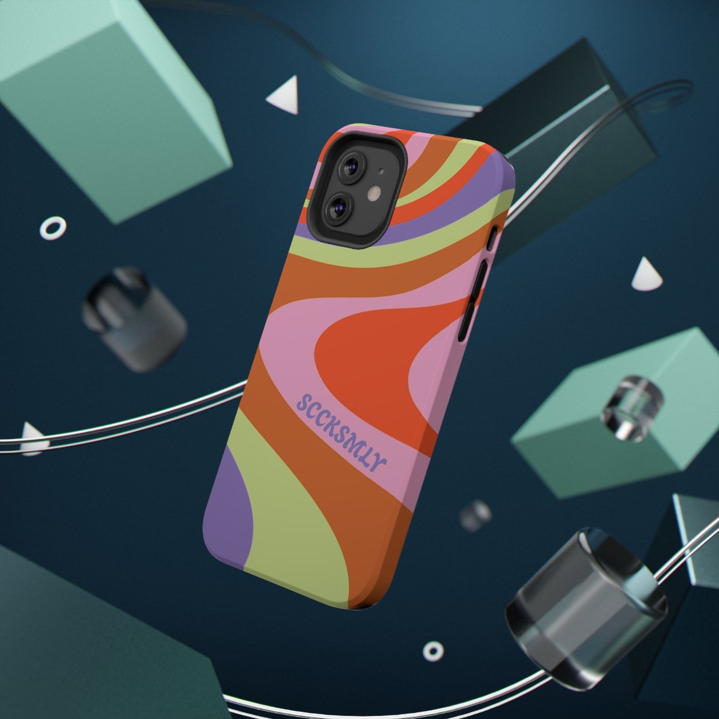 Curvy Swirl Phone Case for "IOS or Apple"