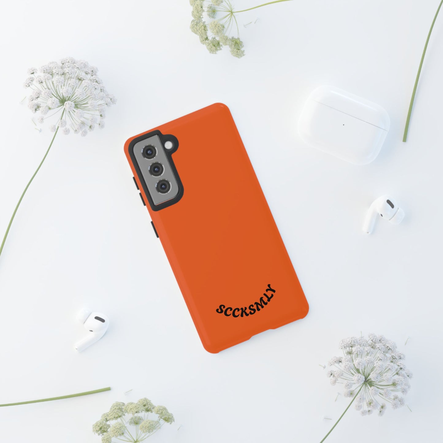 SOLID Tangerine Tough Case for Samsung
