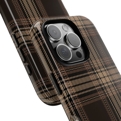 Brown Bread Plaid Tough Phone Case for Apple
