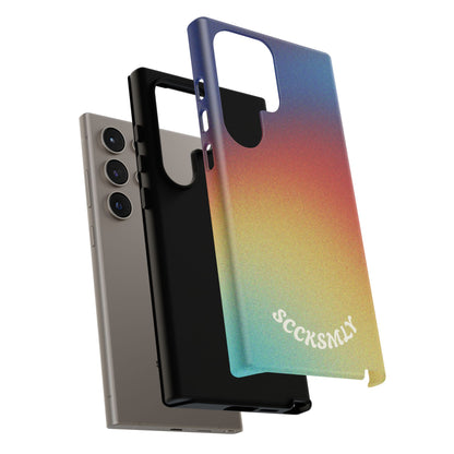 Faded Sunset Aura Tough Phone Case for Samsung