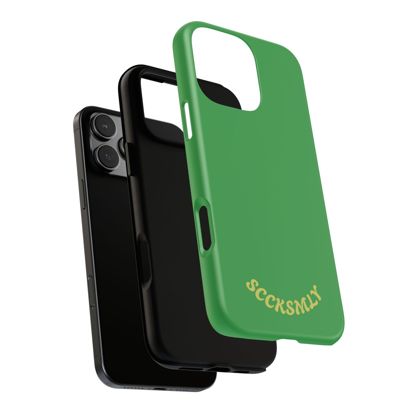 SOLID Green Grin Tough Case for Apple