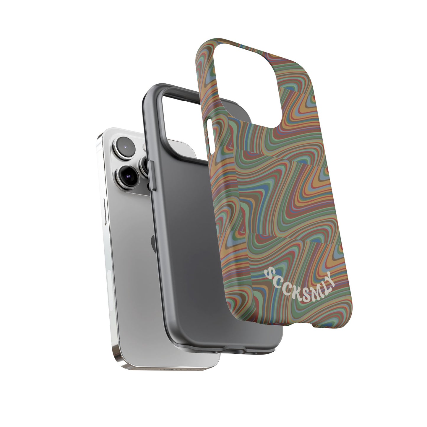 Earthly Waves Tough Phone Case for Apple