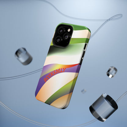 Green Waves Phone Case for Apple